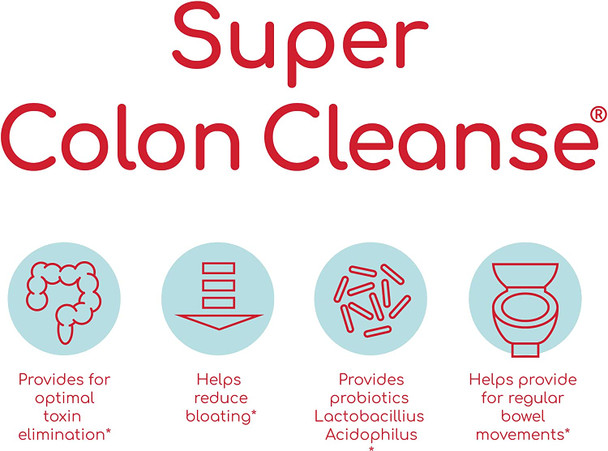 Health Plus Super Colon Cleanse 10Day Cleanse Detox  More than 1 Cleanse 60 Count Pack of 1