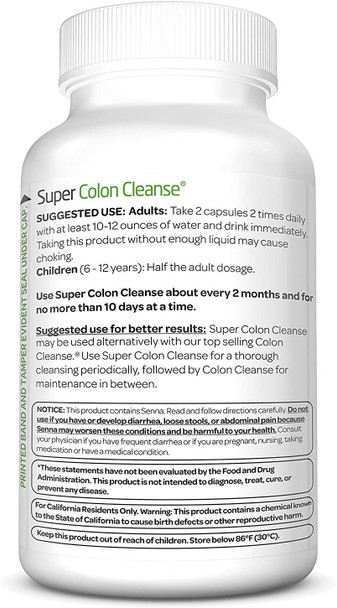 Health Plus Super Colon Cleanse  120 Capsules