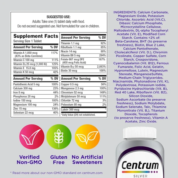 Centrum Silver Women 50+ Multivitamin 65 Tablets