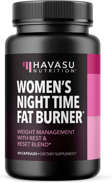 Night Time Fat Burner Weight Loss Pills for Women  Ultimate Appetite Suppressant for Late Night Cravings  Fat Burn