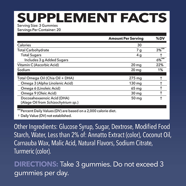 The Vitamin C  Omega Bundle Gummies for The Brain