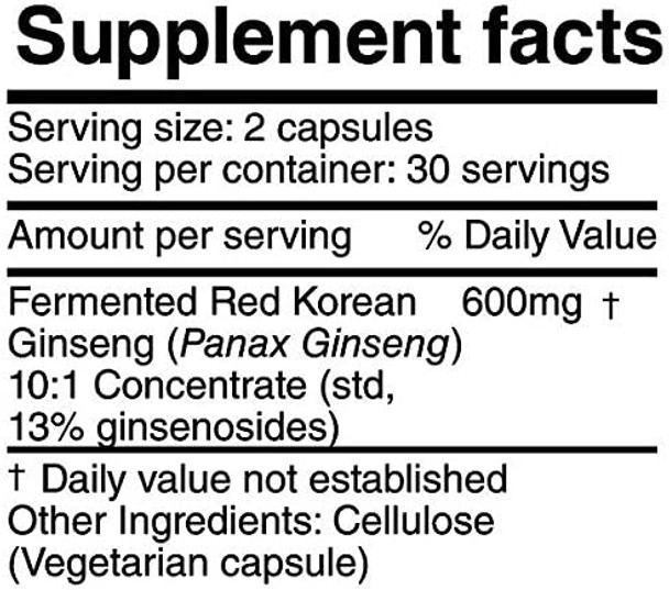 Korean Red Ginseng Fermented Herbolab 10:1 ,13 ginsenosides  Genuine Panax Ginseng from Korea 6 Years Old Roots  Patented Extract Technology
