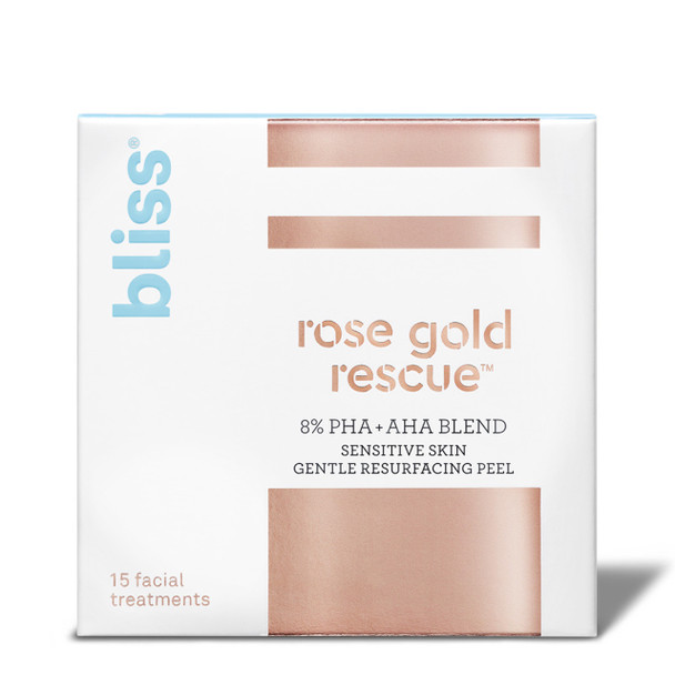 Rose Gold Rescue Peel 8 PHA  AHA Blend Gentle Resurfacing Peel For Sensitive Skin