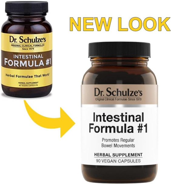 Dr. Schulzes Intestinal Formula 1 Colon Bowel Cleanse Laxative Capsules 90 Count 90 Capsules