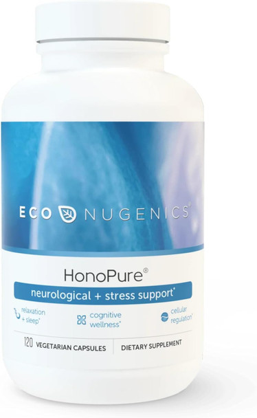 EcoNugenics HonoPure Magnolia Bark Extract  98 Pure Honokiol for Cellular Health Antioxidant  Nootropic Cognitive Support Promotes Healthy Mood  Restful Sleep 120 Capsules
