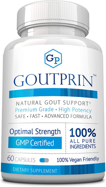 Goutprin  Boost Immune System  Reduce Inflammation. 360 Vegan Friendly Capsules  6 Bottles
