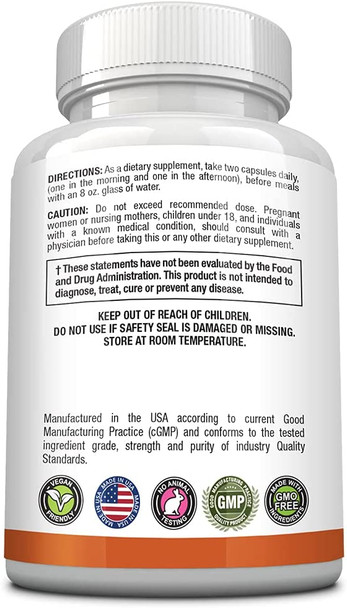 Approved ScienceGutsyl Leaky Gut Supplement Protect GI Tract with Aloe Vera Marshmallow Root Licorice and Slippery Elm Contains Prebiotic and BioPerine 3 Month Supply 100 Vegan