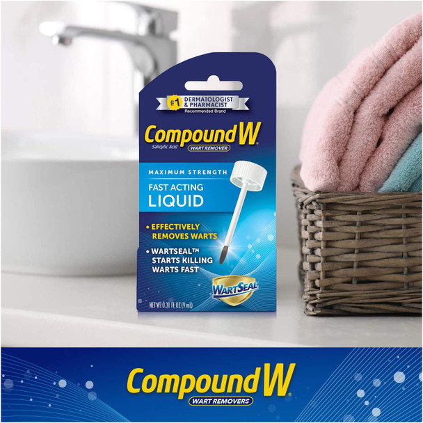 Compound W Maximum Strength Fast Acting Liquid Wart Remover 0.31 fl oz