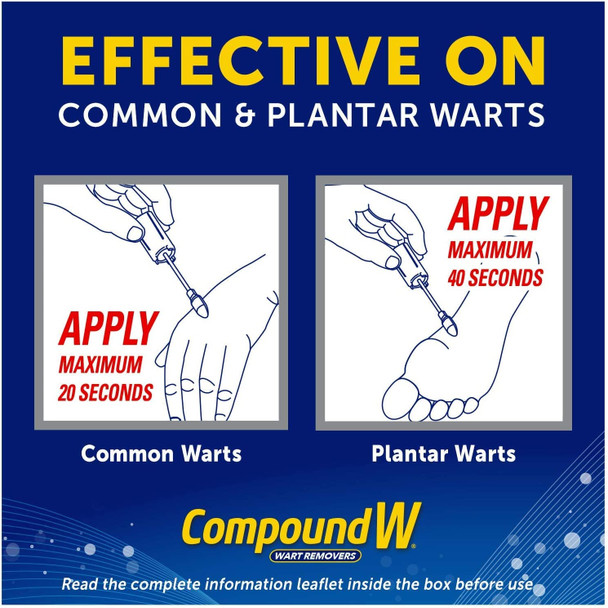 Compound W Freeze Off Wart Remover 8 Applications with Compound W Wart Remover Maximum Strength One Step Pads 14 Medicated Pads