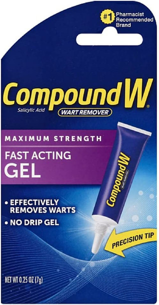 Compound W Compound W Wart Remover FastActing Gel 0.25 oz Pack of 3