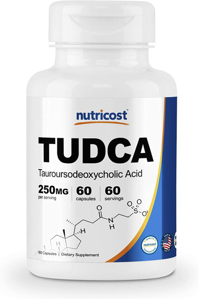 Nutricost Tudca 250mg; 60 Capsules (Tauroursodeoxycholic Acid) - Premium Quality