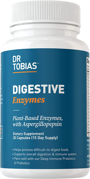 Dr. Tobias Digestive Enzymes Supplement 30 Capsules