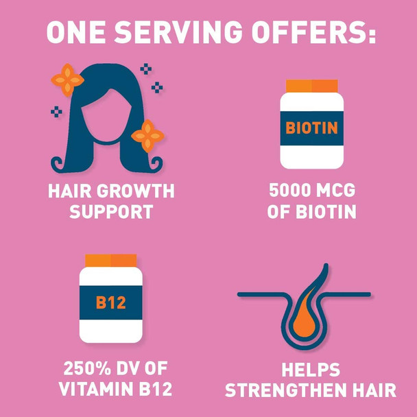 Dr. Tobias Hair Vitamin Gummy  Delicious Biotin Gummies for Hair Skin and Nails with Folate Zinc Vitamin B12 and More  Vegan  60 Count 1 Daily