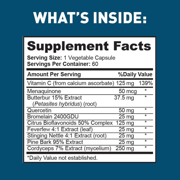 Dr. Tobias Lung Health Lung Support Supplement Lung Cleanse  Detox Formula Includes Vitamin C to Support Bronchial and Respiratory System  60 Capsules 1 Daily