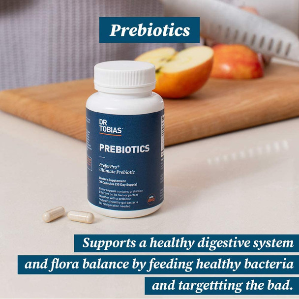 Dr. Tobias Probiotics 30 Billion  Prebiotics Supporting Digestion  Gut Health