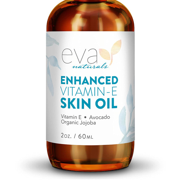 Eva Naturals  Vitamin E Oil for Skin Care  Vitamin E Oil for Skin  Vitamin E Oil for Skin Scar  XL 2 Oz.