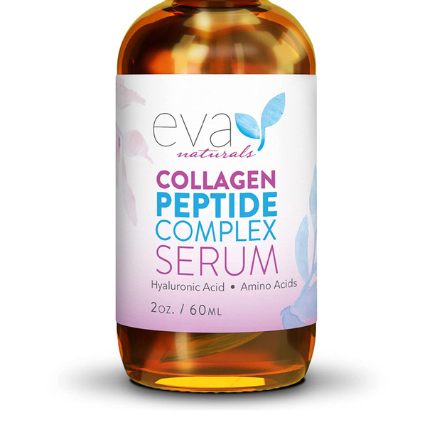 Collagen Peptide Complex Serum by  Best AntiAging Collagen Peptide Serum Reduces Wrinkles Heals and Repairs Skin  Peptide Serum and Collagen for Face Serum 2 oz