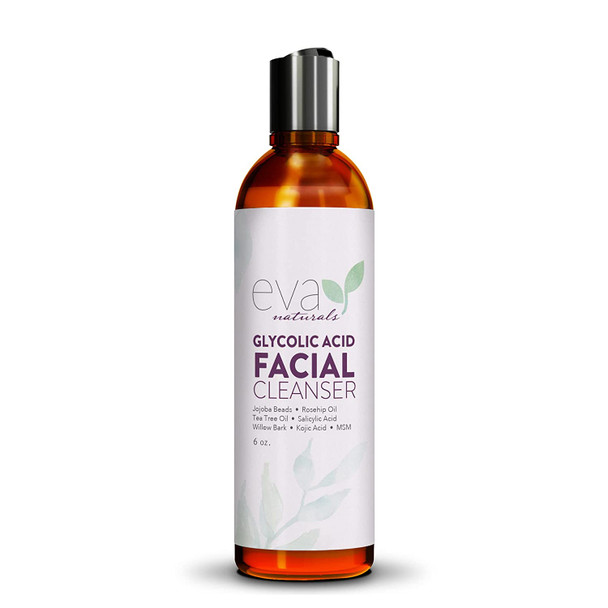 Glycolic Acid Facial Cleanser  Best Exfoliating Face Wash AntiAging For Noticeable Reduction in Wrinkles  Fine Lines Blackheads Uneven Skin Tone Hyperpigmentation  Acne 6 Fl Oz