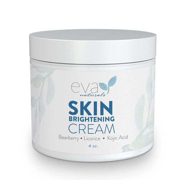 Skin Brightening Cream by Eva Naturals 4 oz  Hyperpigmentation Cream Dark Spot Remover for Face  Helps Boost Collagen Production  Dark Spot Corrector  With Bearberry Licorice Kojic Acid