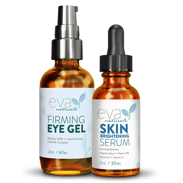 Eye Gel  Skin Brightening Serum Bundle  Reduce Wrinkles And Even Complexion