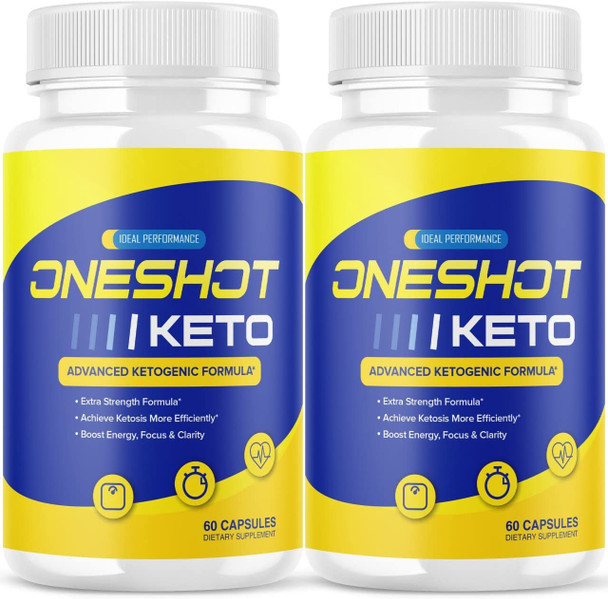 One Shot Keto Pills Extra Strength Oneshot Keto 2 Pack  120 Capsules