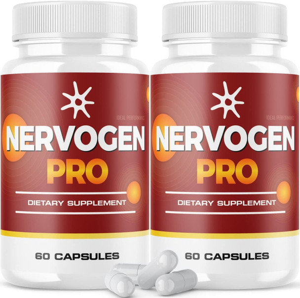 2 Pack Nervogen Pro Supplement 120 Capsules