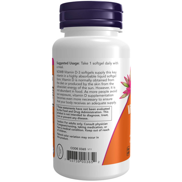 Now Foods, Vitamin D 1000iu, 180 Softgels