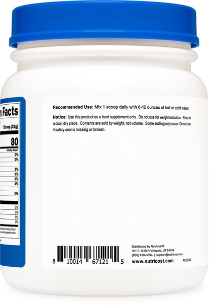 Nutricost L-Tyrosine Powder 500 Grams - Pure L-Tyrosine Powder 1000mg Per Serving