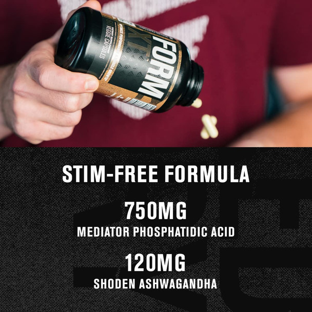 Form XT Muscle Builder W/ Mediator Phosphatidic Acid  Shoden Ashwagandha  Maximize Lean Muscle Growth  Strength 60 Capsules