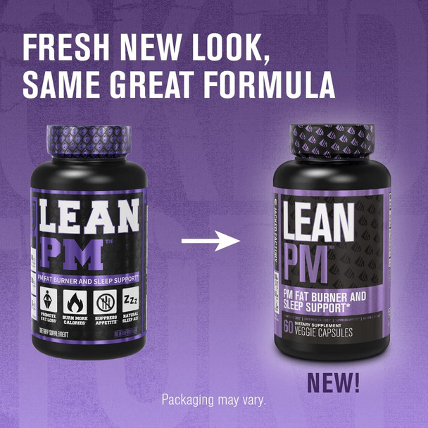 Lean PM Night Time Fat Burner Sleep Aid Supplement  Appetite Suppressant for Men and Women  60 StimulantFree Veggie Weight Loss Diet Pills