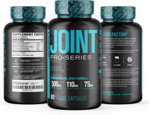 Joint Support Supplement ProSeries  ScienceBacked UC2 Collagen C3 Turmeric Curcumin Powder  Boswellin Super Boswellia Extract  Joint Health Knee Support and Bone Strength  60 Veggie Pills