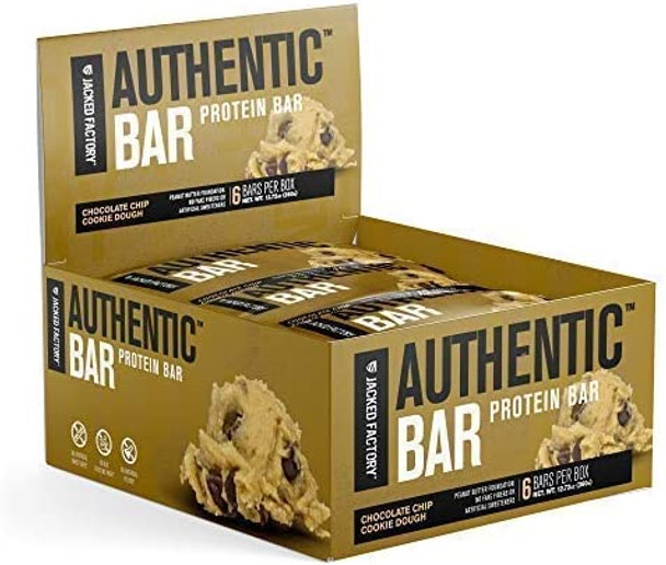 BuildXT Muscle Builder  Authentic Peanut Butter Chocolate Chip Cookie Dough Protein Bars