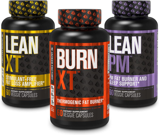 BurnXT Thermogenic Fat Burner Lean PM Nighttime Fat Burner  Sleep Aid LeanXT Caffeine Free Fat Burner