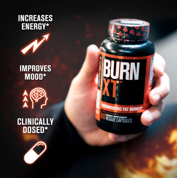 Burn XT Thermogenic Fat Burner  Lean PM Nighttime Weight Loss Supplement for Men  Women 120 Veggie Diet Pills