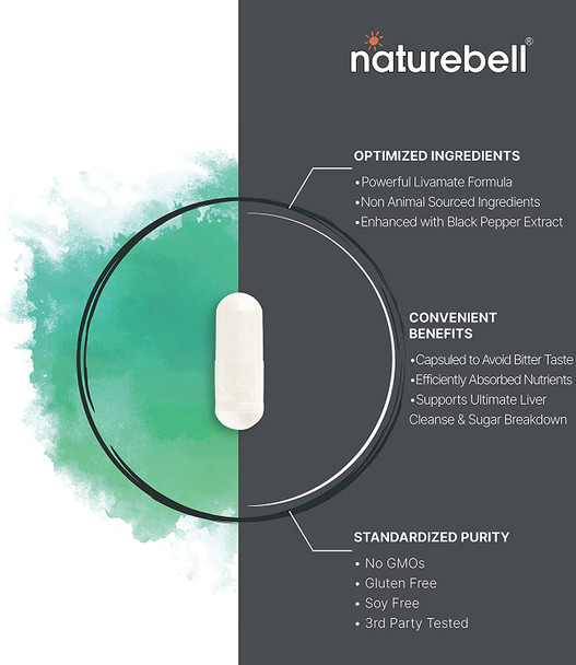 TUDCA 250mg with Black Pepper Extract 60 Capsules High Absorption  Bitter Taste  Livamate Bile Salts TUDCA  Promotes Liver Cleanse Detox  Repair  Third Party Tested by Naturebell TUDCA 250mg with Black Pepper Extract 60 Capsules High Absorption  Bitter Taste  Livamate Bile Salts TUDCA  Promotes Liver Cleanse Detox  Repair  Third Party Tested by Naturebell