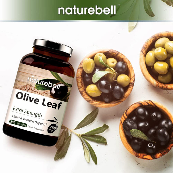2 Pack Olive Leaf Extract 750mg Per Serving Maximum Strength 20 Oleuropein 200 Counts 200 Days Supply Made with Olive Leaf for Immune and Internal Circulation Health Support NonGMO