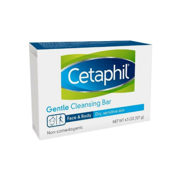 Cetaphil Gentle Cleansing Bar for Dry/Sensitive Skin 4.50 oz