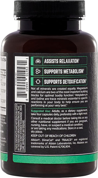 Onnit Key Minerals Calcium Magnesium Molybdenum and Iodine Supplement 120ct