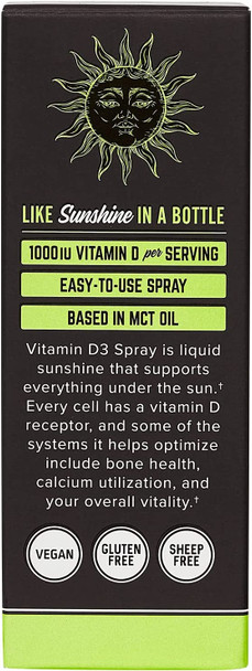 Onnit Labs Vitamin D3 Spray K2 Passion Fruit Guava 0.8 Fl Oz