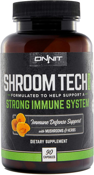 Onnit Shroom Tech IMMUNE Daily Immune Support Supplement with Chaga Mushroom 90ct