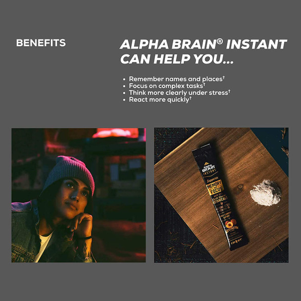 ONNIT Alpha Brain Instant  Meyer Lemon Flavor  Nootropic Brain Booster Memory Supplement  Brain Support for Focus Energy  Clarity  Alpha GPC Choline Cats Claw LTheanine Bacopa  30ct