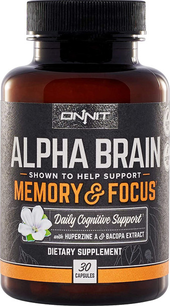 ONNIT Brain  Gut Optimizaton Stack  Includes Alpha Brain 30ct  Total Gut Health 30ct