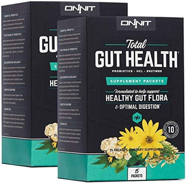 ONNIT Brain  Gut Optimizaton Stack  Includes Alpha Brain 30ct  Total Gut Health 30ct