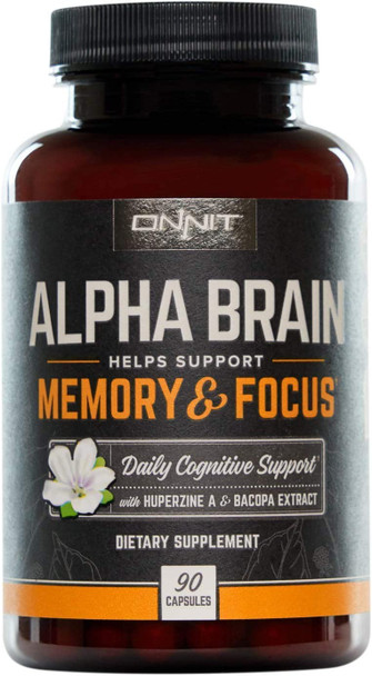 ONNIT Alpha Brain 90ct  New Mood 60ct Nootropic Stack