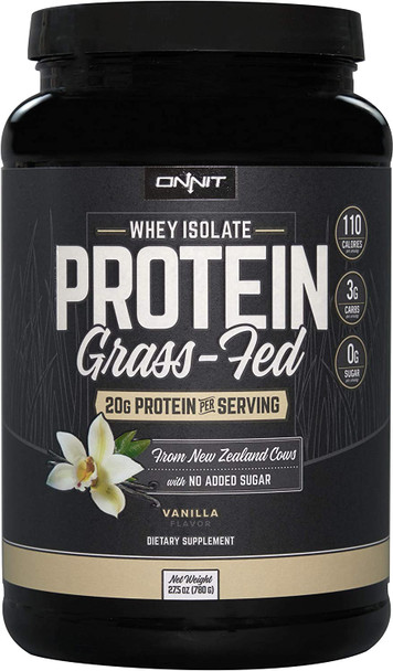 ONNIT Nootropic  Sports Nutrition Stack  Alpha Brain 90ct  Grass Fed Whey Protein Vanilla