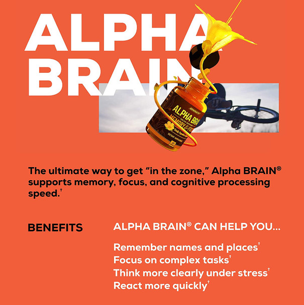 ONNIT Alpha Brain 180ct  Premium Nootropic Brain Supplement  Focus Concentration  Memory  Alpha GPC L Theanine  Bacopa Monnieri