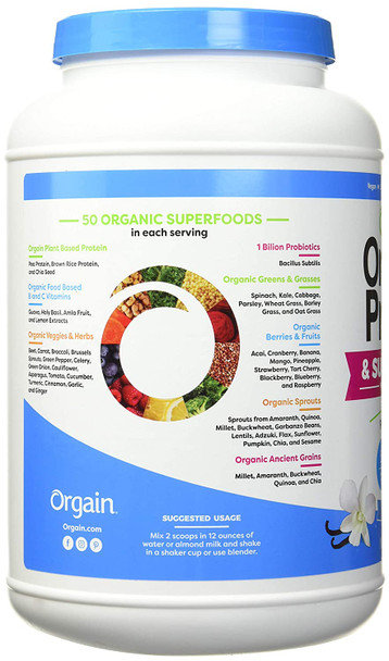 Orgain Organic Protein And Super Foods 2.70 Pound