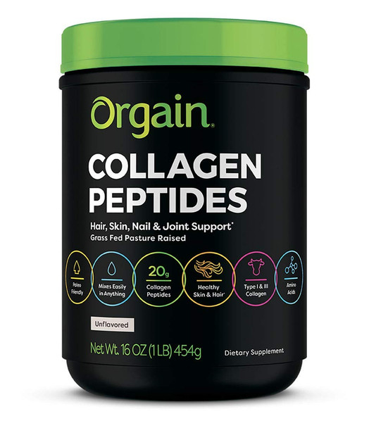 Orgain Grass Fed Hydrolyzed Collagen Peptides Protein Powder  Paleo  Keto Friendly Amino Acid Supplement Pasture Raised  Grass Fed Clean Protein Shake Creamy Chocolate Fudge  Meal Replacement