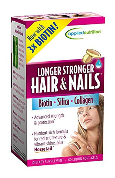 Irwin Naturals, Longer Stronger Hair & Nails, 2 Packs (60 Liquid Soft-Gels) Including a Full 14 mg of Silica