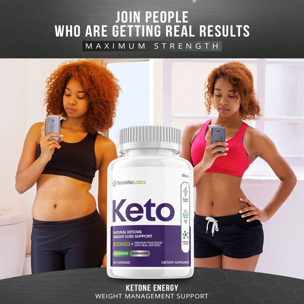 Trim Life Keto Advanced Weight Loss Supplement Ketosis Pills 60 Capsules